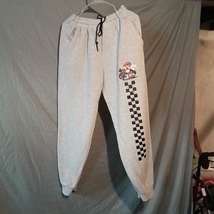 Mario Cart sweatpants, size L